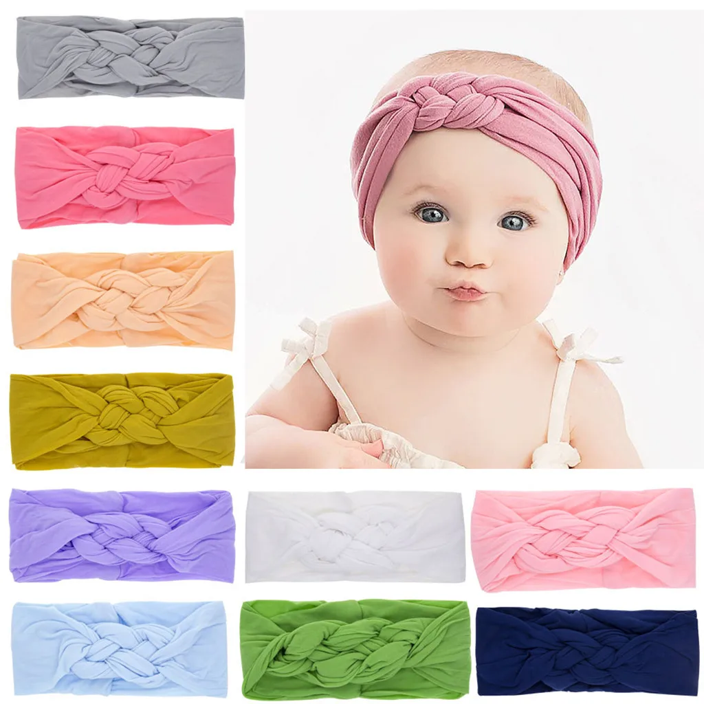 

Baby Girl Hair Band Newborn Toddler Kid Baby Girls Turban Elastic Headband Headwear Accessories Birthday Party Accessories