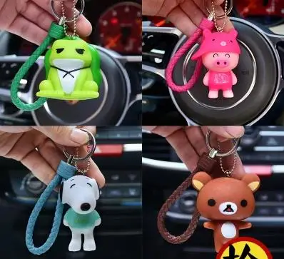 Creative Gifts Cute Cartoon Cat Car Keychain Female Bag Pendant Braided Rope Jewelry-216 | Автомобили и мотоциклы