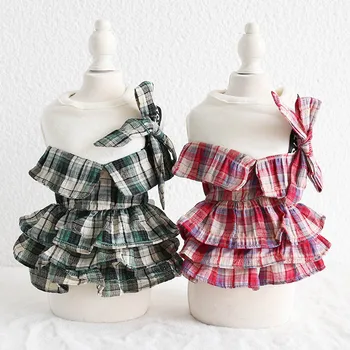 

Cute Lattice Dog Princess Party dress dog cat pet tutu skirt Dress Cute summer chihuahua small dog shirt vest clothes for pet