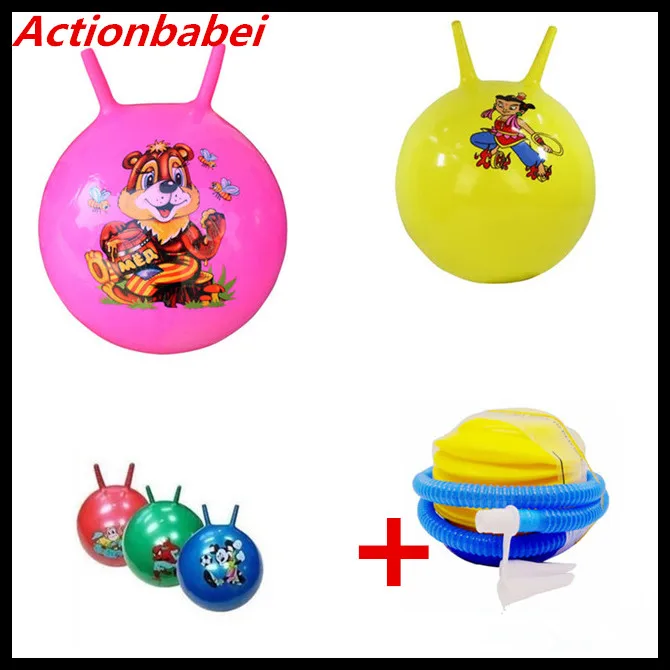 Actionbabei 20 ''утолщенный надувной массаж прыжки мяч для детей экологически чистый ПВХ прыгающий баланс мяч с воздушным насосом