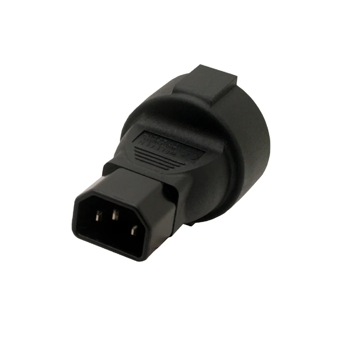 

Power Plug Adapter, IEC 320 C13 Male to 3Pin European Female Power Adapter For PDU UPS