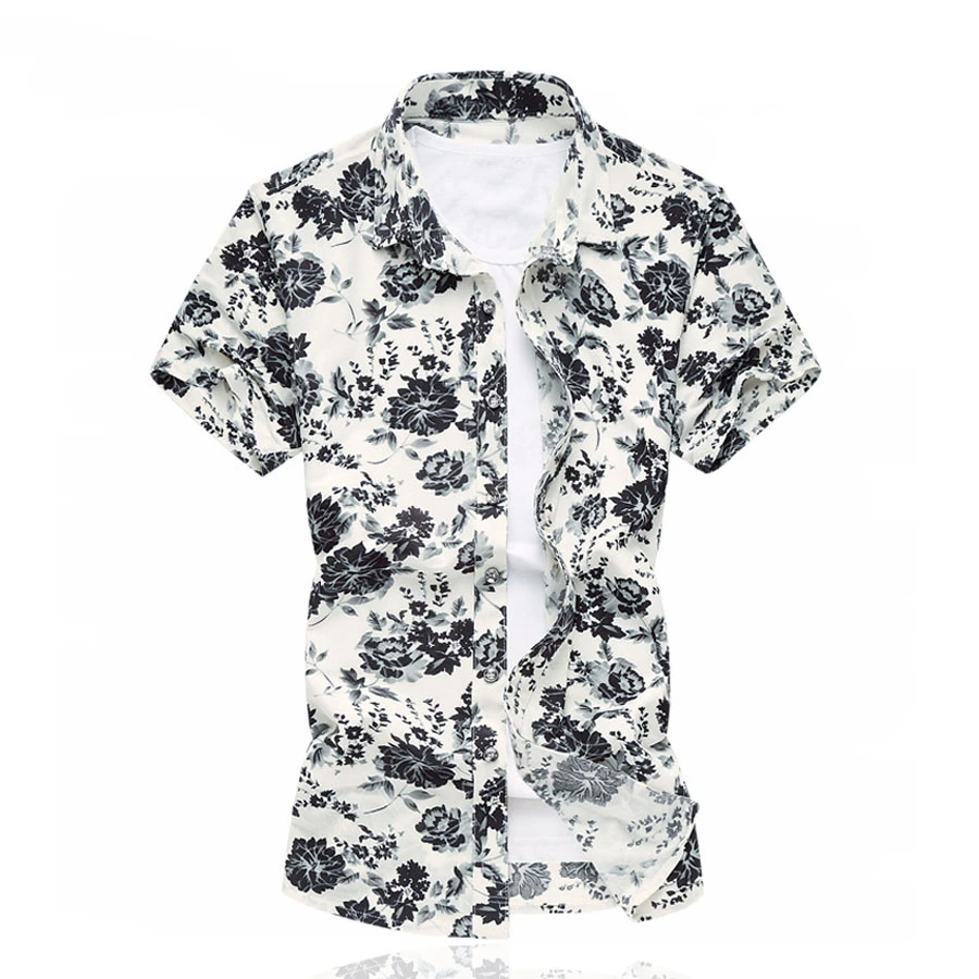 slim fit floral dress shirt