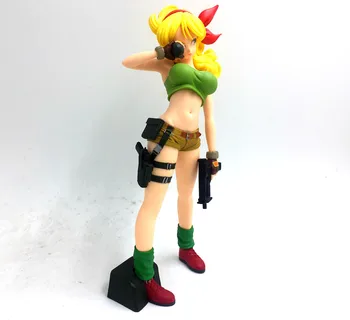 

Dragon ball Z Sexy Girl Lunch Blonde Gold Hair PVC Action Figure Collection Model Kids Toy Doll Gift