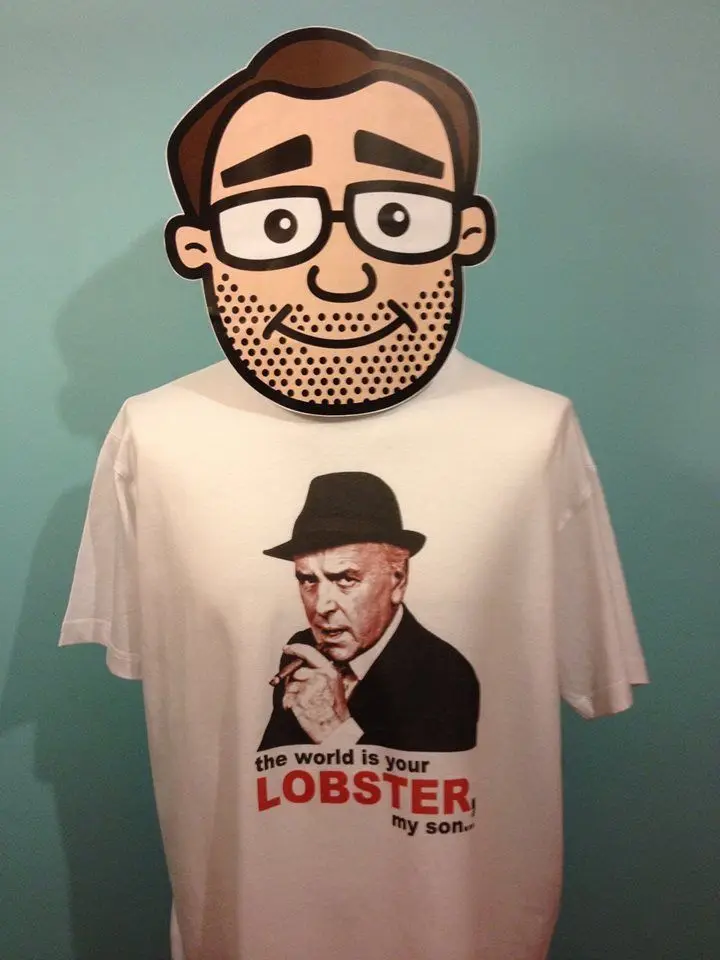 Minder-забавная футболка с надписью World Is Your Lobster-футболка принтом Arthur Daley/Джордж Коул