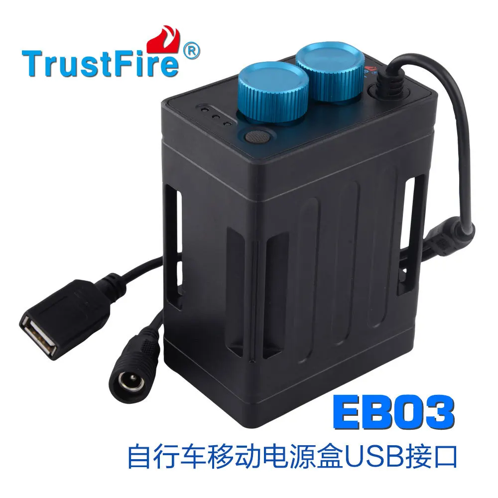 Водонепроницаемый чехол TrustFire EB03 с аккумулятором 18650 usb зарядным устройством 8 4 В
