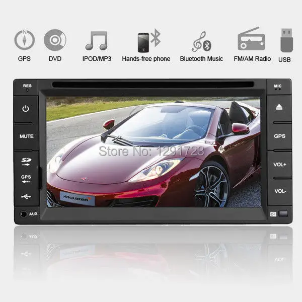 Best 3G 6.2 Inch 2 din In-dash Car DVD Player with Gps,3g Dongle ipod,rds,bt,tv,Touchscreen, car radio headunit stereo bluetooth +map 3