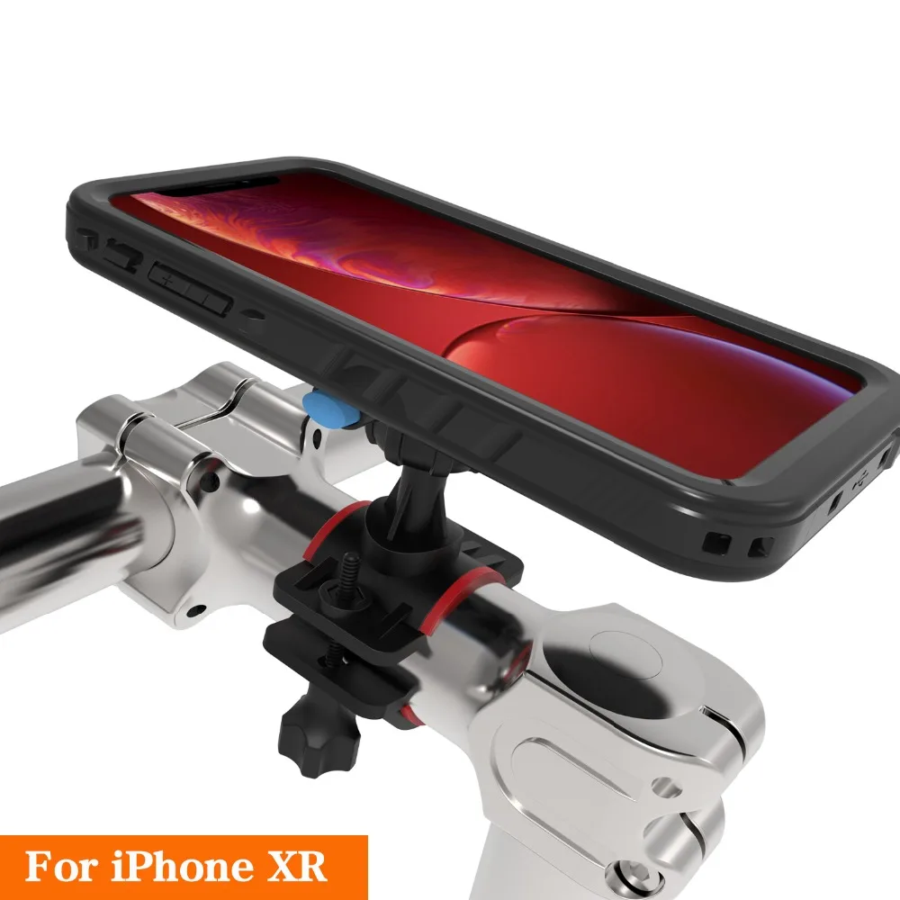 Bike phone holder Motorcycle GPS Handlebar Bicycle phone stand Mount for iPhone XR Shockproof Case 360 Rotate (9)
