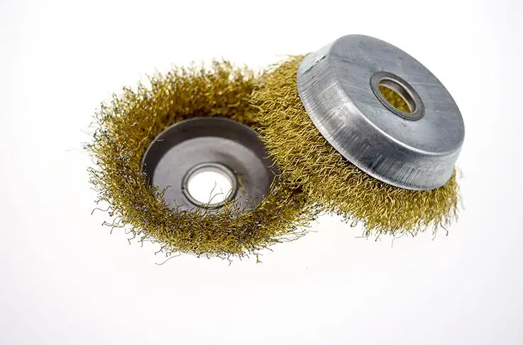 

2pcs bowl type steel wire wheel metal derusting steel wire brush 100*16mm type Angle grinder grinding wire polishing wheel
