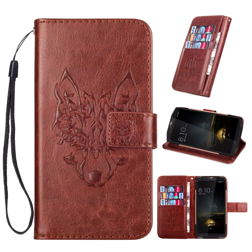 

GUCOON Embossed Skull Wolf Case for Blackview BV9000 Pro Vintage Protective Phone Shell Fashion Cover Bag for Blackview BV9000