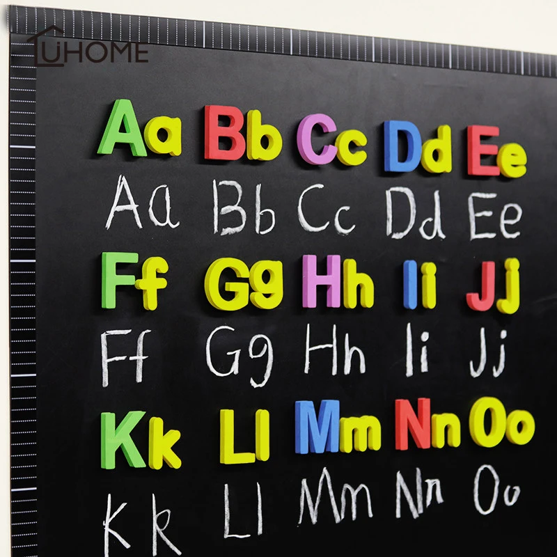 

26pcs Cartoon Alphabet Set Number Kids Educational Learning Toy EVA Letters Alphabet Fridge Magnet Sticker for Kids Baby Gifts