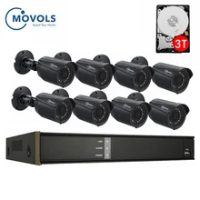 8CH 2MP XVR CCTV Системы 1080P AHD CCTV H.264 4/6/8 шт. видеонаблюдение Системы открытый Водонепроницаемый IR-CUT камеры безопасности системы DVR kit Movols