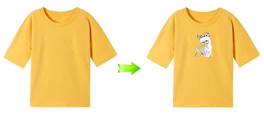 Cute Girls Clothes Applique Washable Clothing Deco Diy Accessory Heat Transfer New Design Badges Iron-On Transfers (4)