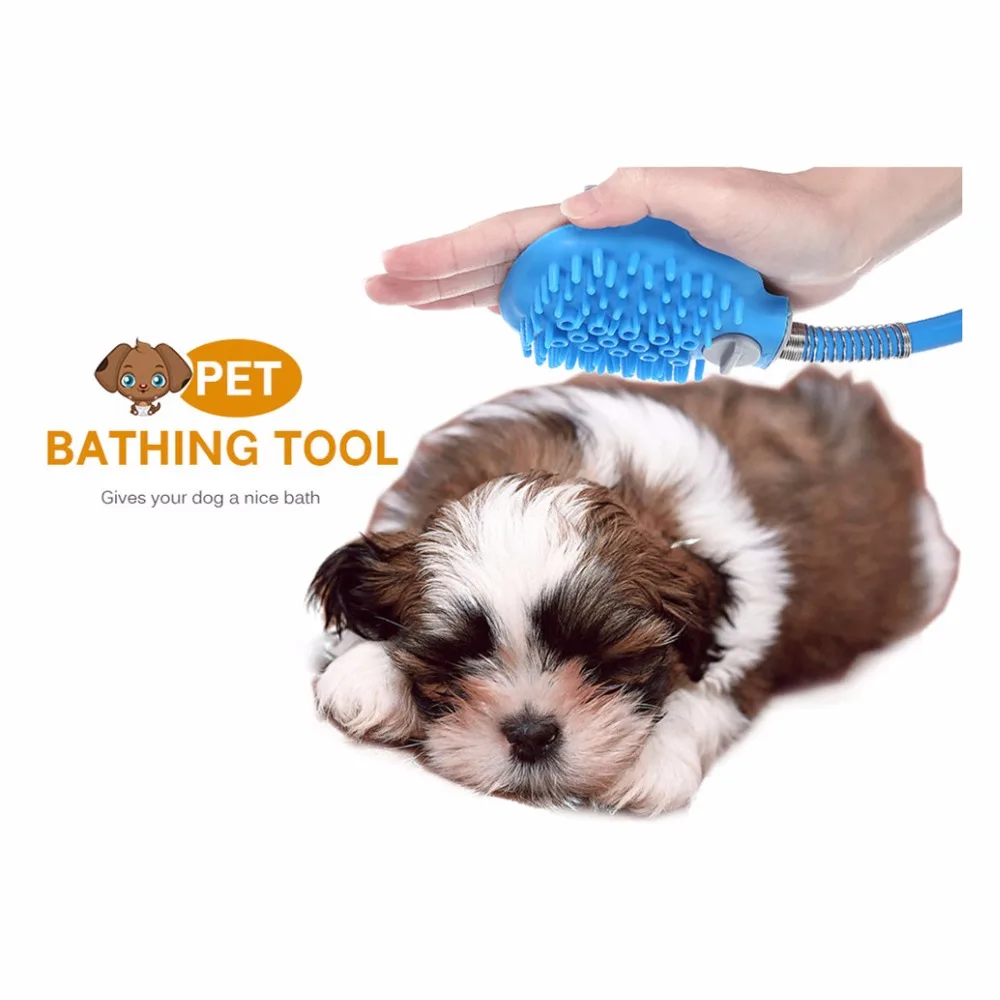 Душ для ванной Pet душ для купания комбинация душевой опрыскиватель и щетка для мытья посуды средства для мойки для домашних животных собак поставка