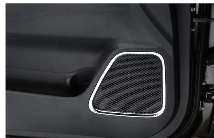 Для Mitsubishi Outlander 2013- Высококачественная крышка автомобильного динамика из нержавеющей стали дверная Нижняя звуковая рамка чехол Аксессуары