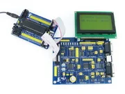 ATMEL AVR макетная плата Плата расширения DVK501 MCU PCF8563 DS18B20 MAX3232 PS/2 MAX485 светодиодный для AVR Atmega серии MCUs