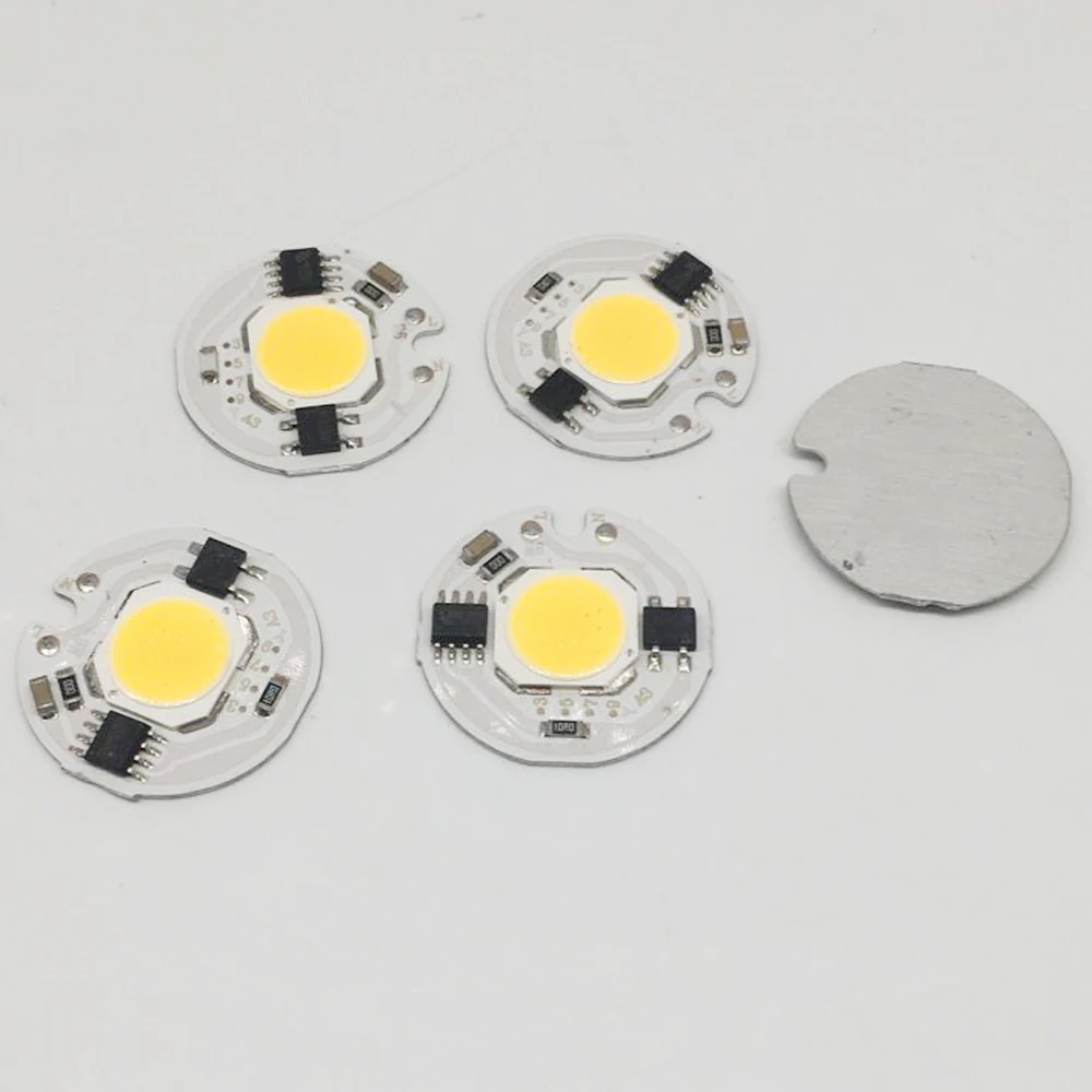 Светодиодная лампочка COB с чипом 10 шт./лот 3 Вт 5 7 9 220 В IP65 умный IC-драйвер