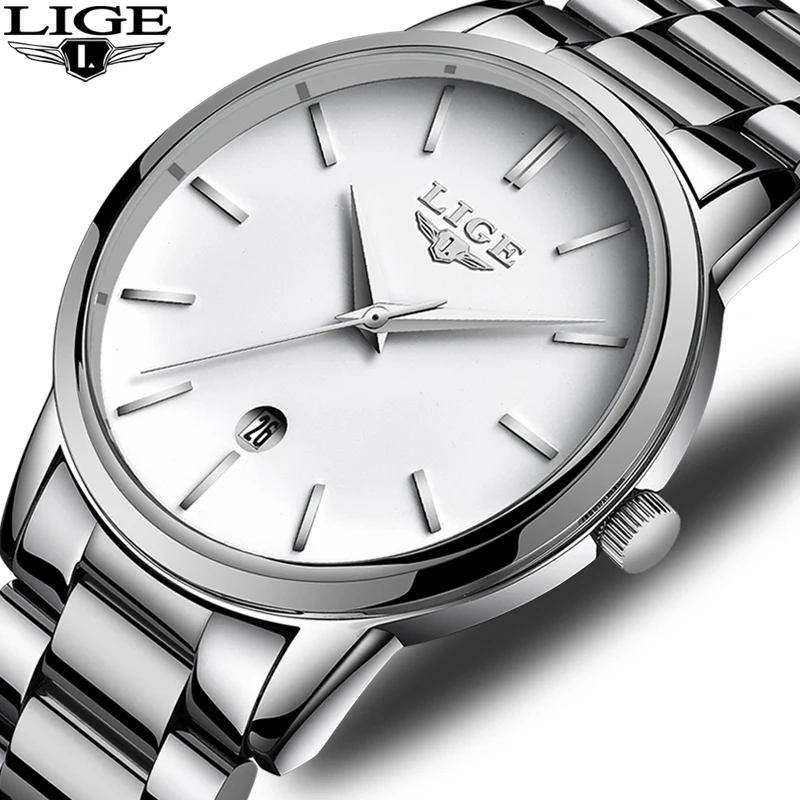 

NEW LIGE Top Brand Luxury Men Watch Automatic Date Clock Casual sport Waterproof Watches Male Quartz Watch relojes hombre 2019