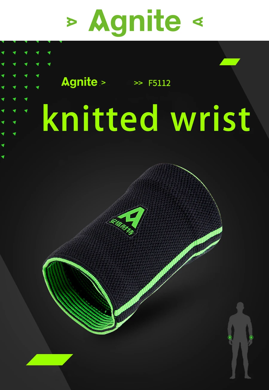 Agnite F5112 поддержка запястья 1 шт. браслет спортивные аксессуары для мужчин волейбол pols brace ремешок на запястье тренажерный зал эластичный бинт