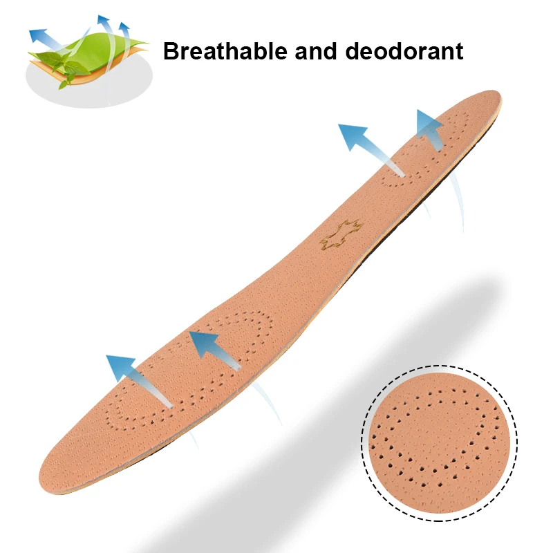 Soumit унисекс дышащий дезодорант свиная кожа стельки для полукеды замена внутренней обуви подошвы Пешие прогулки стелька подклад