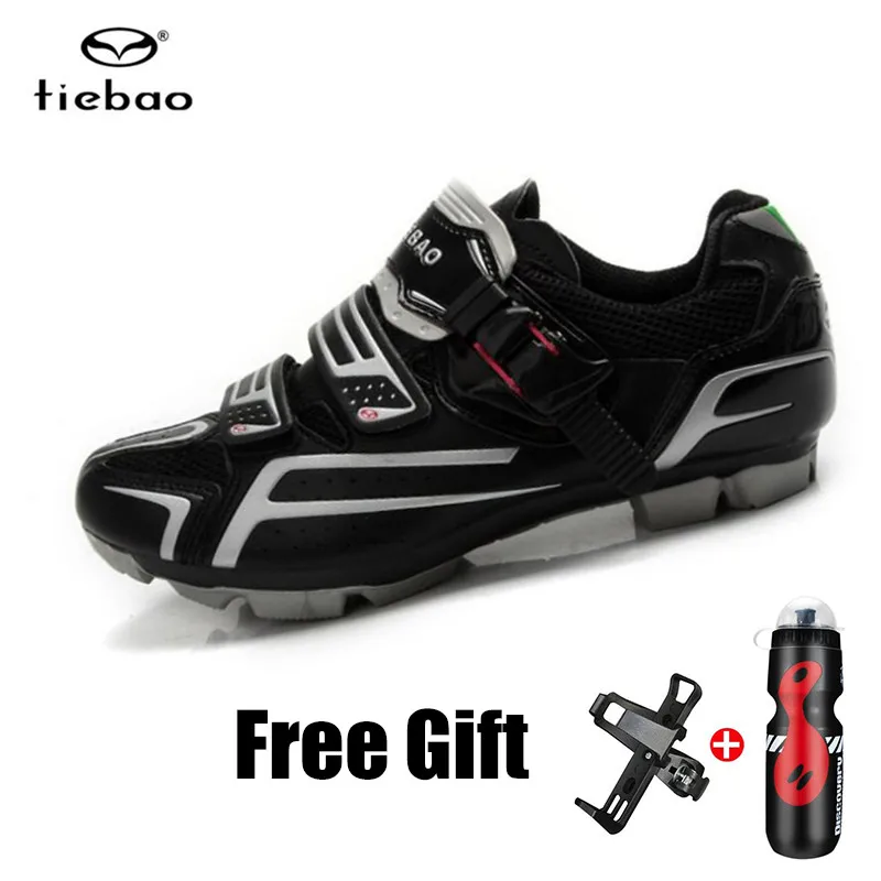 

Tiebao Cycling Shoes Men add Bicycle water Bottle with Holder Mouintain Bike zapatillas deportivas hombre Bicycle Sport Shoes