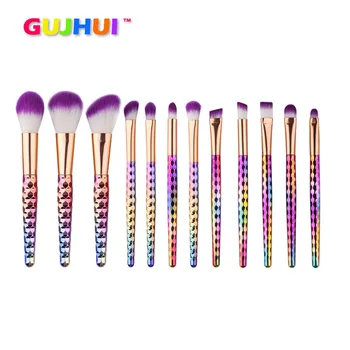 

12pcs New Professional Makeup Brushes Set Tools Make-up Toiletry Kit Cosmetic Foundation Eyeshadow Powder Basic Brushes jan18