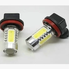 10 шт./лот H11 7,5 Вт объектив светодио дный высокое Мощность фар автомобиля дальнего Туман свет лампы 12 В