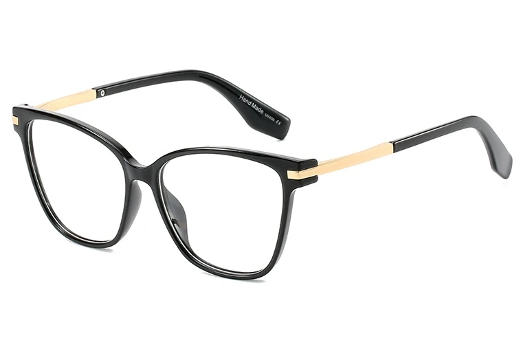 Ретро квадратные очки оправа для мужчин и женщин Оптические модные компьютерные очки 45748 - Цвет оправы: C1 black