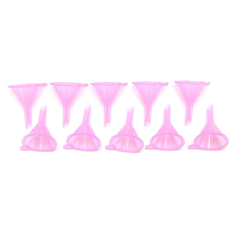 50 шт 4 см х 3 см много маленькие пластиковые мини жидкие масляные воронки Labs 2 цвета для флакон с арома-распылителем - Цвет: Pink