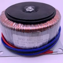 24V-0-24V 1A Кольцевой трансформатор медный 50VA 220V вход двойной 24V заказной тороидальный трансформатор для усилителя питания