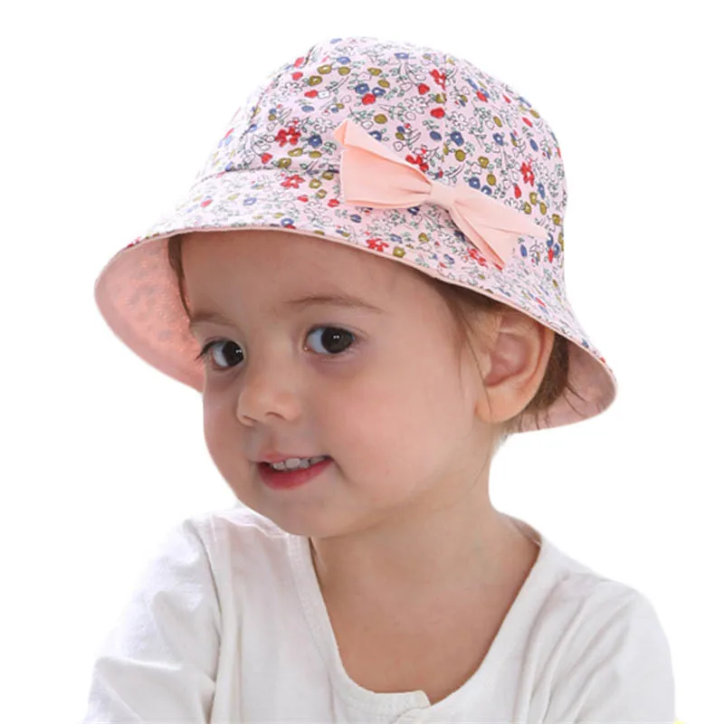 baby kinder Bucket Sommer Sun Hat Baumwolle Hut Mütze