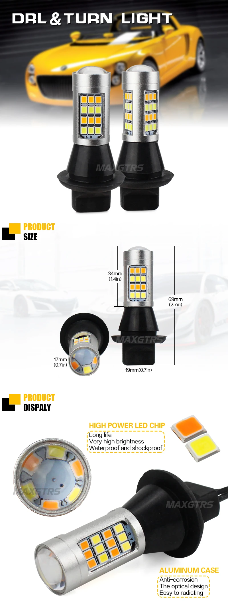 2x S25 1156 BA15S двойной цвет 42SMD 2835 белый/голубой лед и янтарный светодиодный лампы для передних поворотных огней сигнала DRL ошибок Canbus