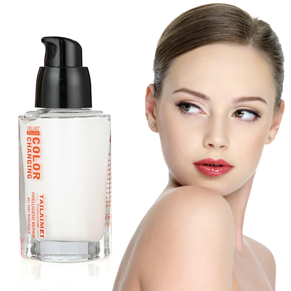 

TLM Color Changing Foundation Makeup Base Nude Face Liquid Cover Concealer Long Lasting Makeup Skin care Foundation Hot TSLM1