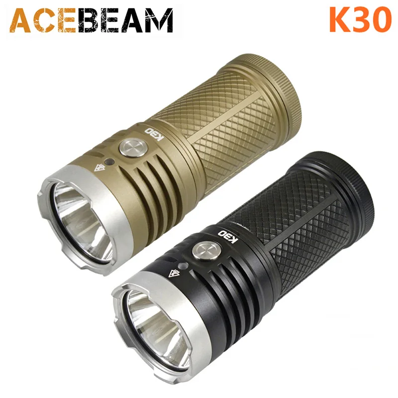 ACEBEAM K30 CREE XHP70.2 светодиодный 5200 люмен 3*18650 Батарея фонарик|Фонарики и