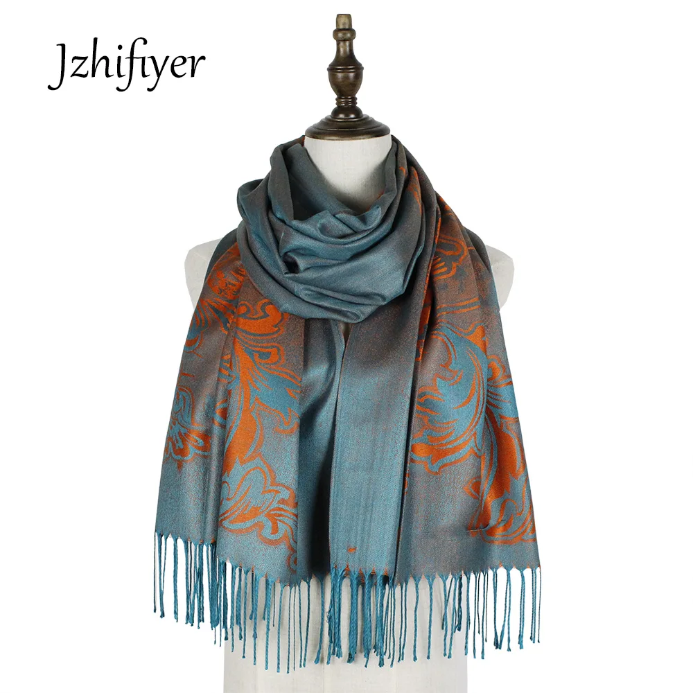 jacquard scarf rayon foulard femme ladies wraps shawls scarves women
