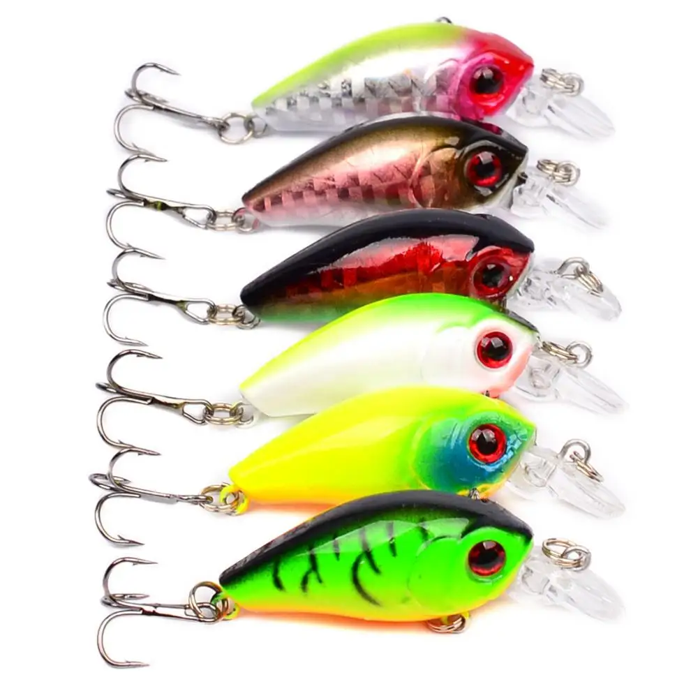 1 шт. 4 5 см 2 г рыболовная приманка кривошипная крючок глубокое плавание Crankbait 0 1-0 м