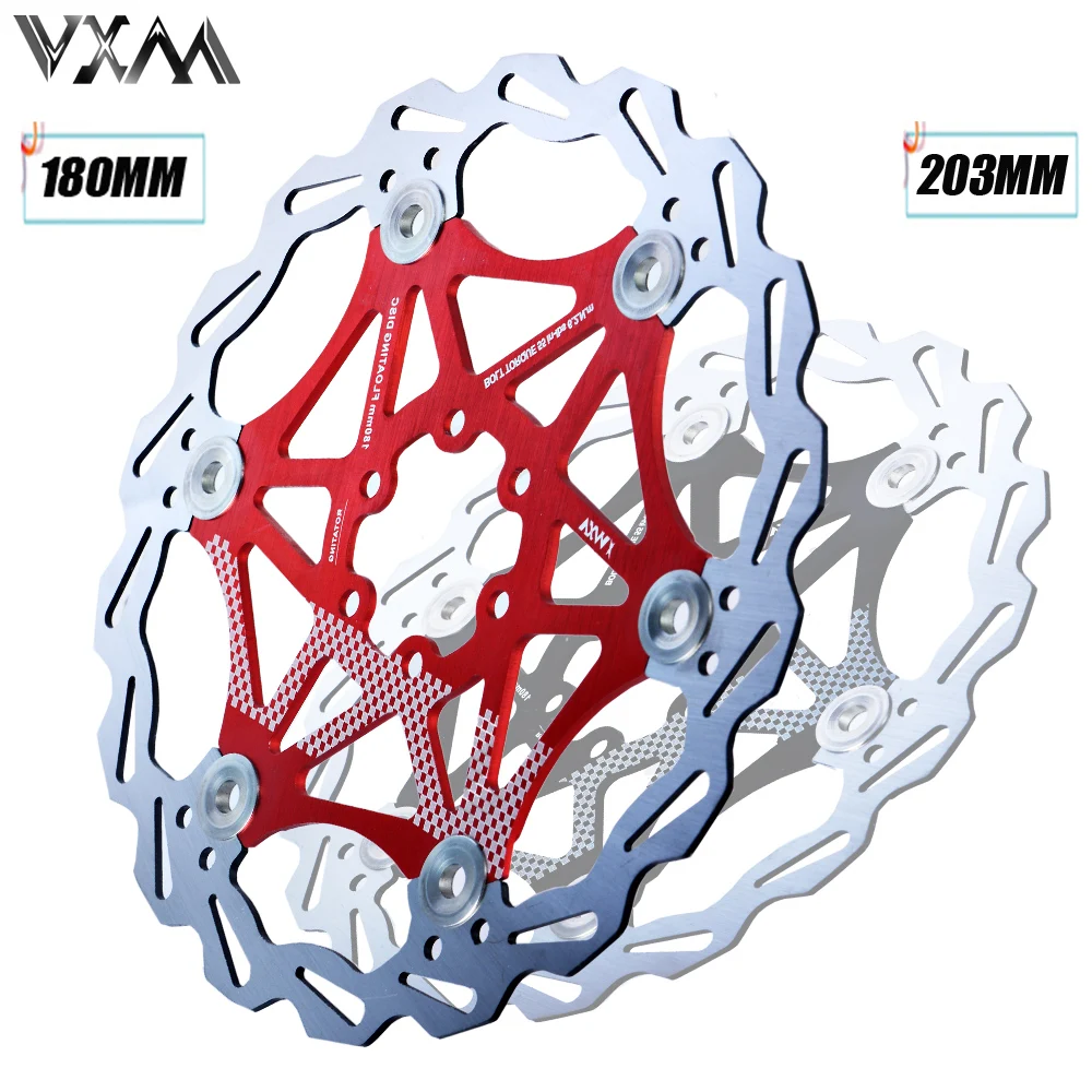 Велосипедный Дисковый Тормоз MTB DH тормозной поплавок плавающие дисковые роторы 180/203 мм плавающий дисковый тормоз ротор велосипедные диски запчасти для велосипеда
