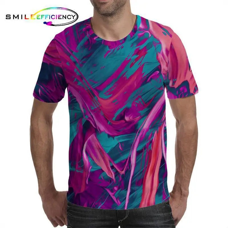 Novelty Colorful Art Summer 2019 Mens Fashion Streetwear 3d graphic Tshirts Compression Graphic Tees Custom 3d T Shirt Printing Novelty Colorful Art Summer 2019 Mens Fashion Streetwear 3d graphic Tshirts Compression Graphic Tees Custom 3d T Shirt Printing