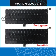New Laptop Keyboard Portuguese Swedish Swiss Thai for Macbook Pro 13″ A1278 Keyboard Portugal Sweden Switzerland Thailand