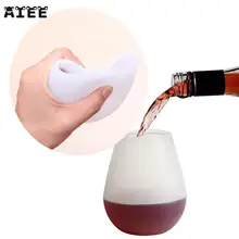 Aiee силиконовые чашки Нескользящие падение Портативный силиконовые чашки для вина сок Кола и пиво барбекю чашка путешествия Стекло вина Стекло чашки