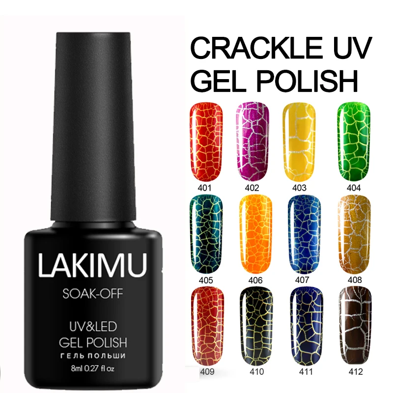 LAKIMU новый гель Lucky Colors Профессиональный косметический кракле лак для ногтей