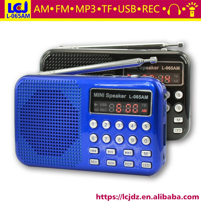 

L-065AM portable mini micro usb MP3 radio speaker AM FM auto scan radio scanner small am fm receiver radio with voice recorder