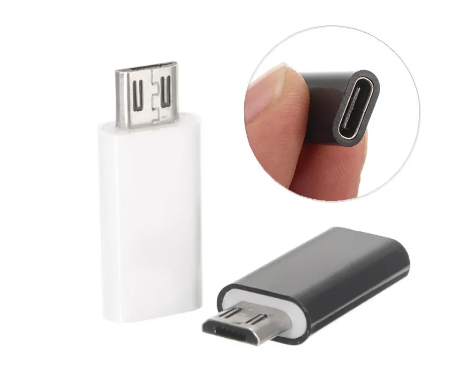 

Micro USB Male to USB 3.0 Type-C Female Adapte USB3.1 Type-C Female to Micro USB Male Connector OTG Adapter for Mobile Phone