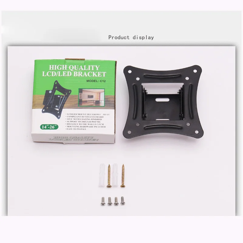 التلفزيون يتصاعد التلفزيون قوس جدار جبل الثابتة شقة شاشة تلفزيون مسطحة إطار حامل 15 درجة الميل زاوية ل 14-26 مؤشر LED LCD بالبوصة حامل شاشة التلفزيون يتصاعد التلفزيون قوس جدار جبل الثابتة شقة شاشة تلفزيون مسطحة إطار حامل 15 درجة الميل زاوية ل 14-26 مؤشر LED LCD بالبوصة حامل شاشة
