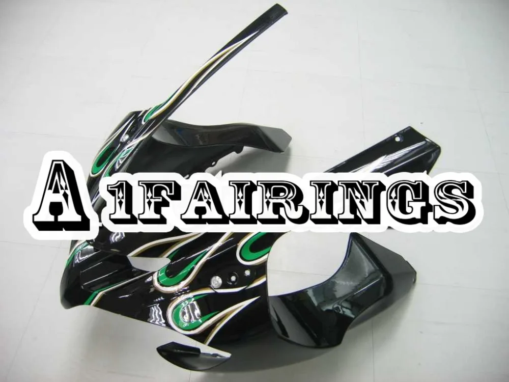 Полностью покрывает для Kawasaki ZX-10R 2004 2005 Ninja 10R полный кузов Cowling Обтекатель тела Cowlings 04 05 черный серебряный корпус