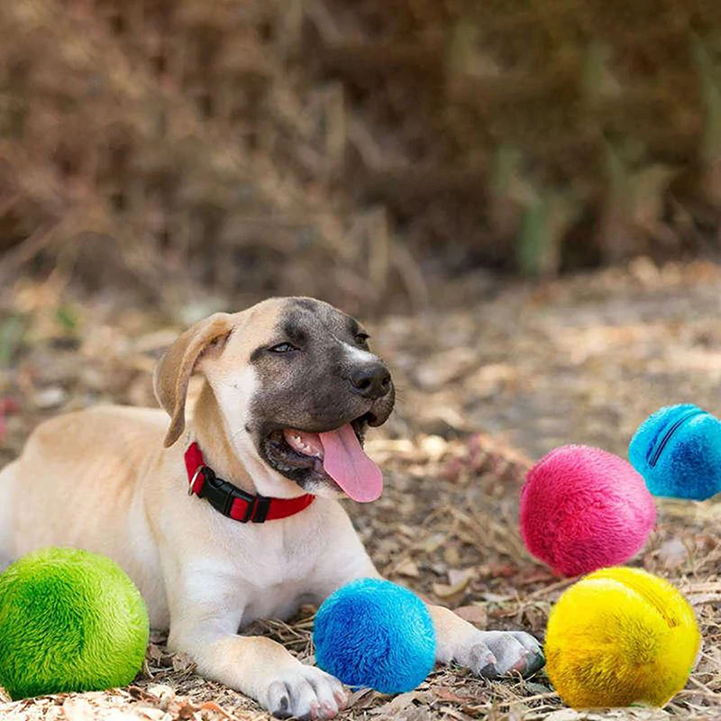 Practical Automatic Roller Ball For Pet Dog Cat Puppy Magic Roller Ball Toy Electric Chew Plush Floor Clean Toys
