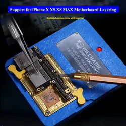 Распайка настраиваемый нагреваемый платформа для iPhone X XS MAX материнская плата Layering Separator инструменты для разборки