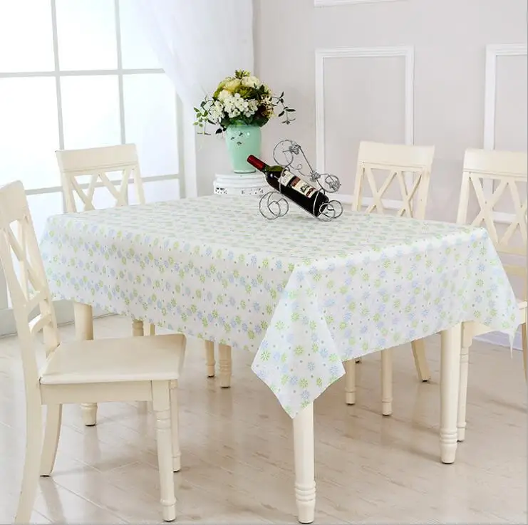 Waterproof & Oilproof Wipe Clean Tablecloth Dining Kitchen Table Cover Protector Oilcloth Fabric Covering