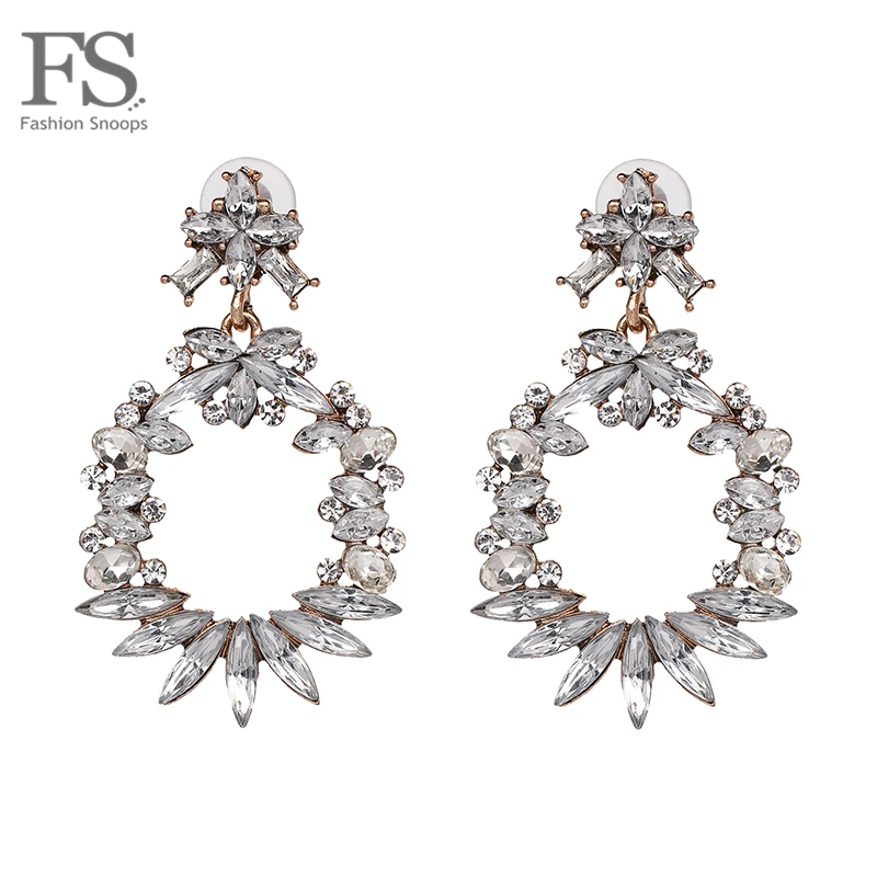 Trendy Crystal Dangle Earrings Fashion Party Jewelry For Women Gifts