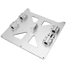 Aluminum Y Carriage Anodized Plate With Sc8Uu Pgrade Prusa I3 V2 Hot Bed Support Plate For Prusa I3 Reprap Diy 3D Printer Part Aluminum Y Carriage Anodized Plate With Sc8Uu Pgrade Prusa I3 V2 Hot Bed Support Plate For Prusa I3 Reprap Diy 3D Printer Part