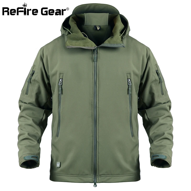 ReFire Gear Водонепроницаемая армейская тактическая куртка мужская камуфляжная